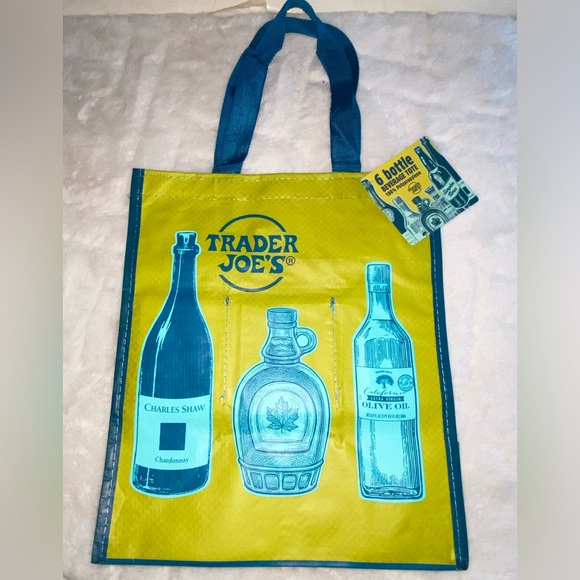 NEW! NWT New Trader Joe’s Eco Reusable Shopping Bags-set of 4 - Picture 13 of 16